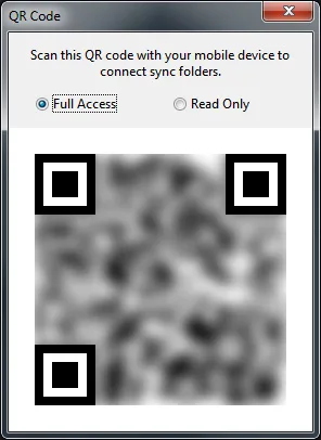 BitTorrent Sync QR Code