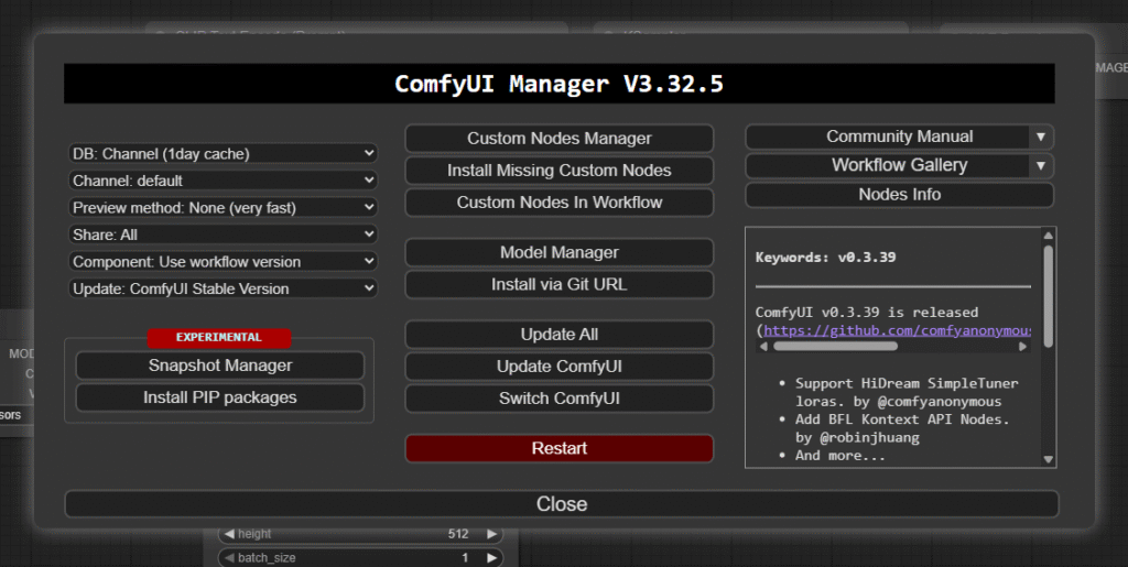 ComfyUI Manager
