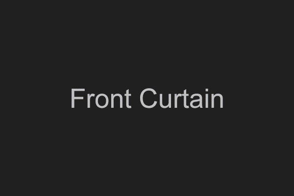 Fast shutter curtains shooting a landscape