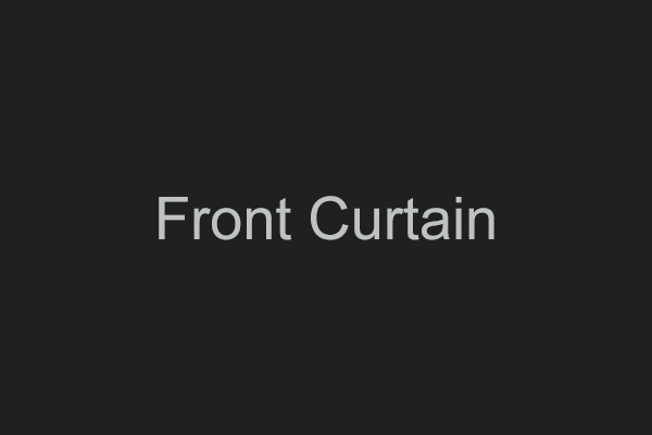 Shutter curtains capturing a landscape